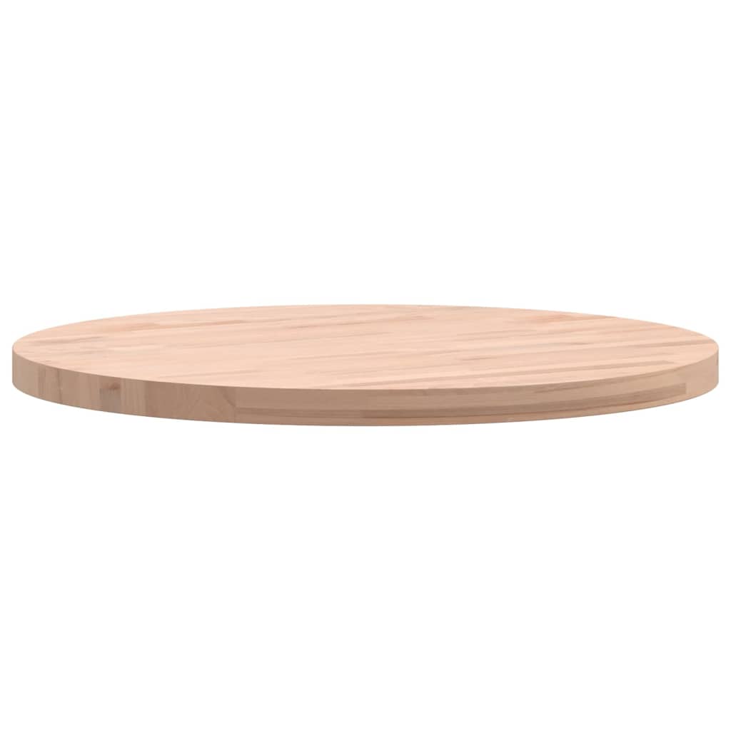 Worktop, 50x2.5cm, solid beech wood, round