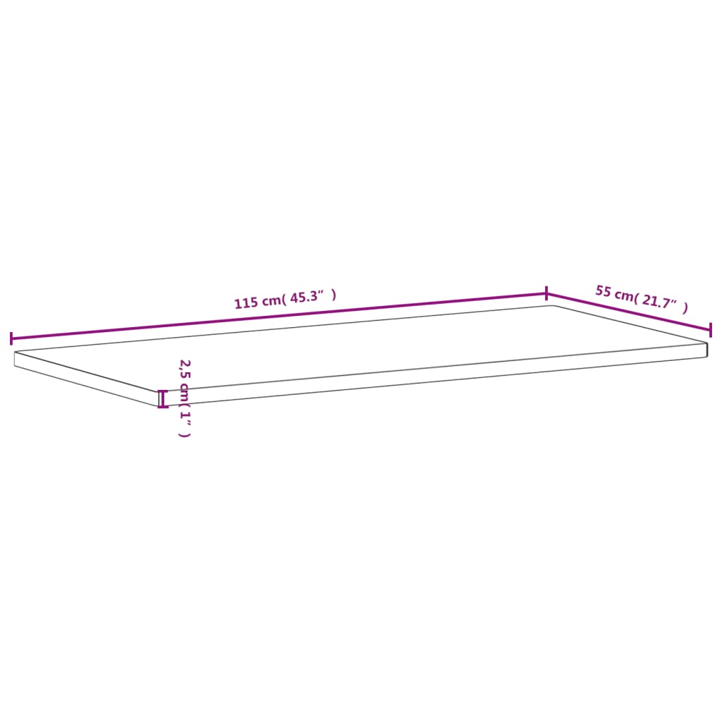 Rakstāmgalda virsma, 115x55x2,5cm, dižskābarža masīvkoks