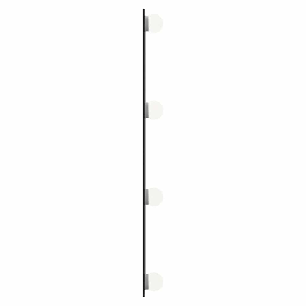 Sieninis veidrodis su LED lemputėmis, 30x60cm, stiklas