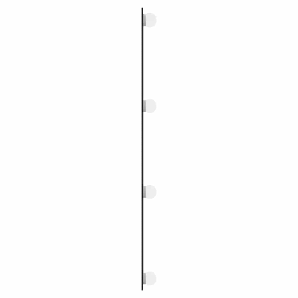 Sieninis veidrodis su LED lemputėmis, 30x80cm, stiklas