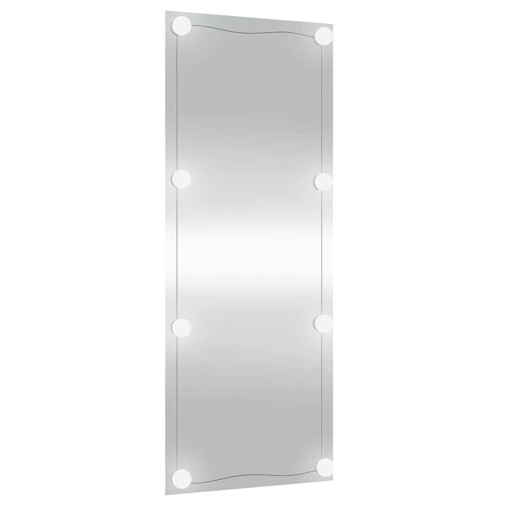 Wall mirror with LED lights, 40x100cm, glass