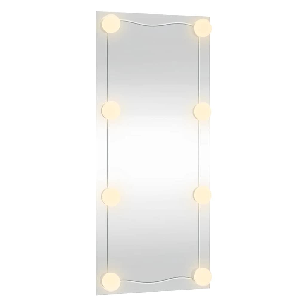 Sieninis veidrodis su LED lemputėmis, 50x100cm, stiklas