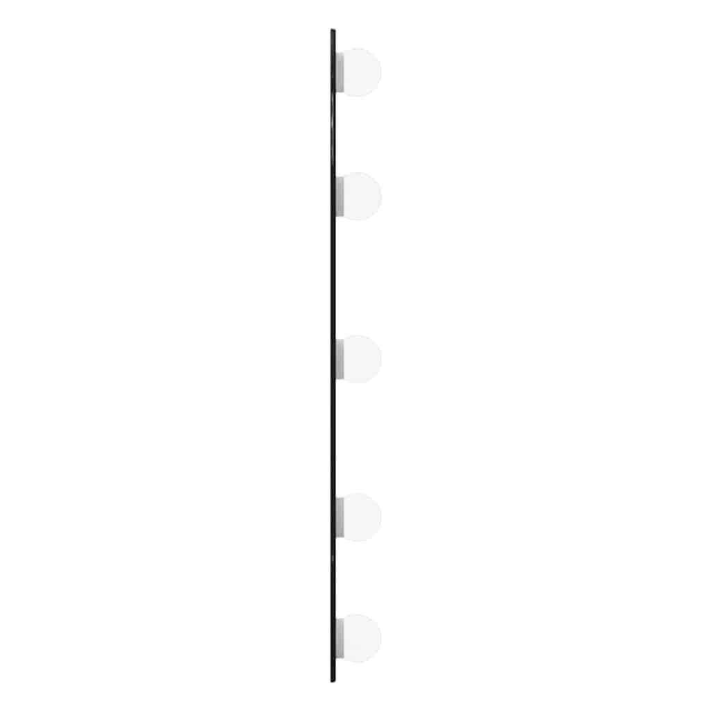 Sienas spogulis ar LED gaismām, 15x40cm, stikls