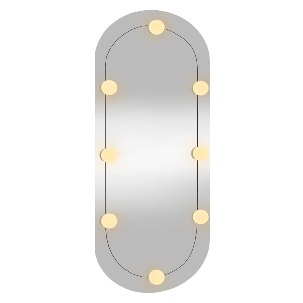 Sienas spogulis ar LED apgaismojumu, 35x80cm, stikls