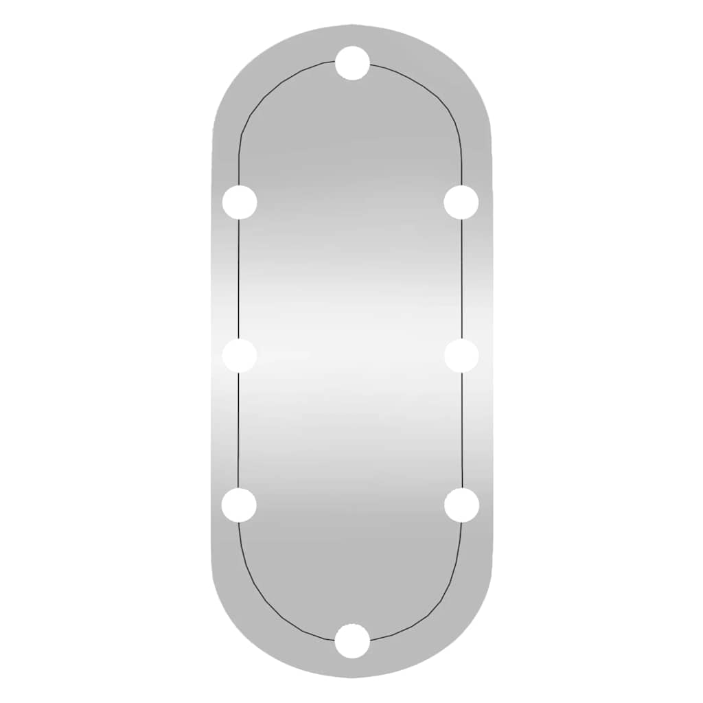 Sienas spogulis ar LED apgaismojumu, 35x80cm, stikls