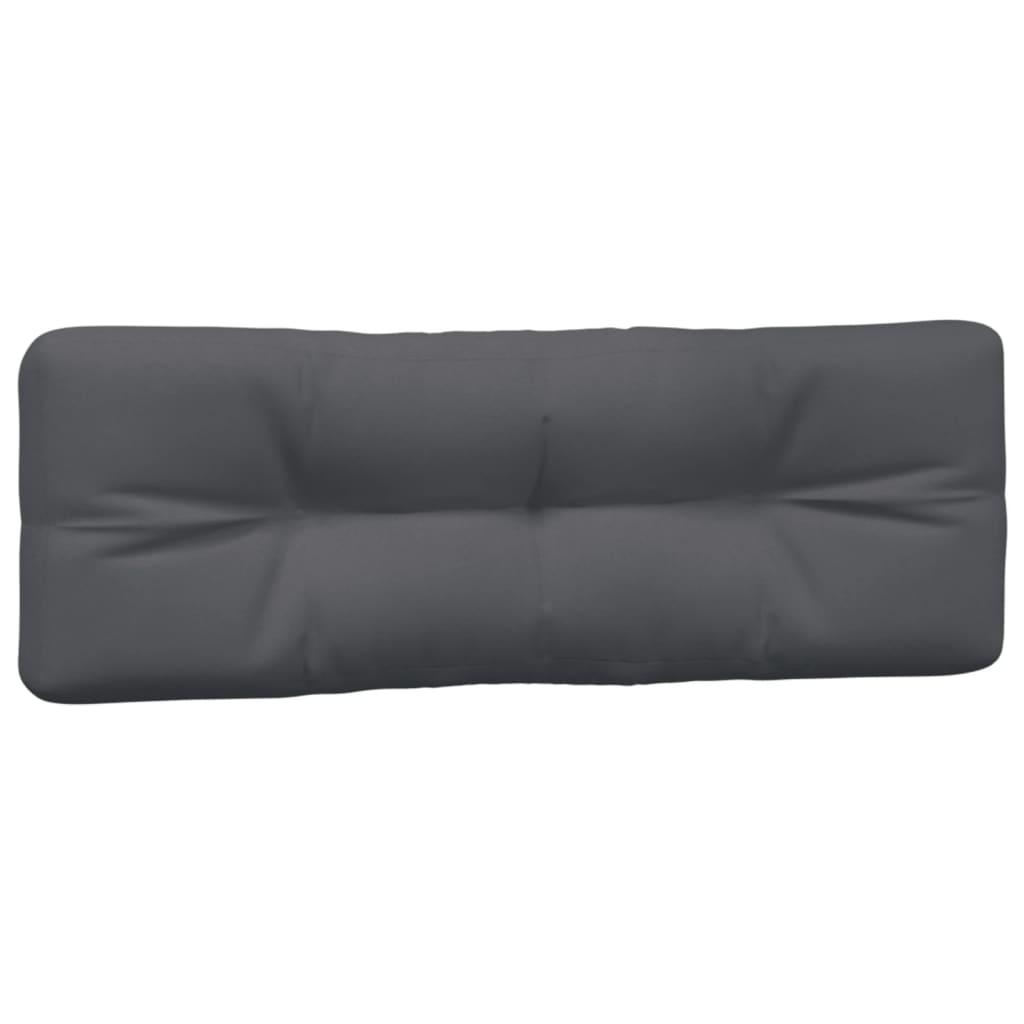 Pallet cushions, 7 pcs., anthracite, fabric