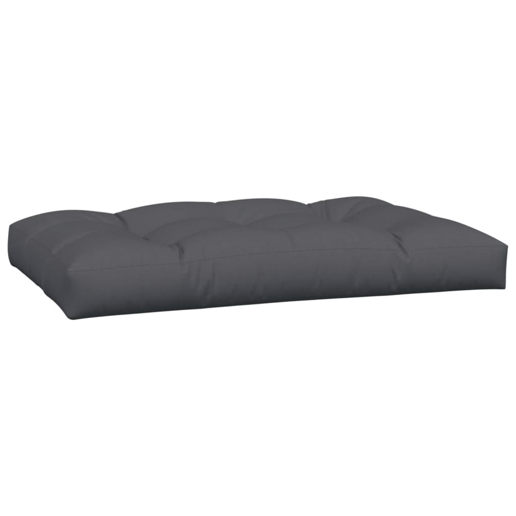 Pallet cushions, 7 pcs., anthracite, fabric