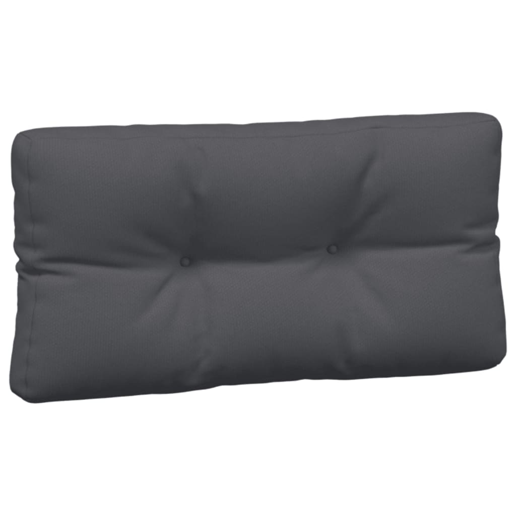 Pallet cushions, 7 pcs., anthracite, fabric