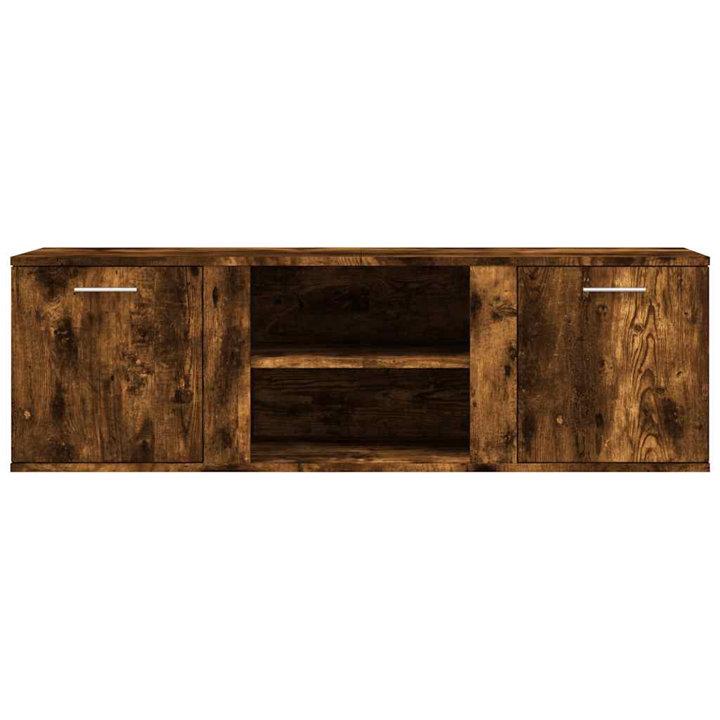 TV cabinet, smoky oak, 120x34x37cm, engineered wood