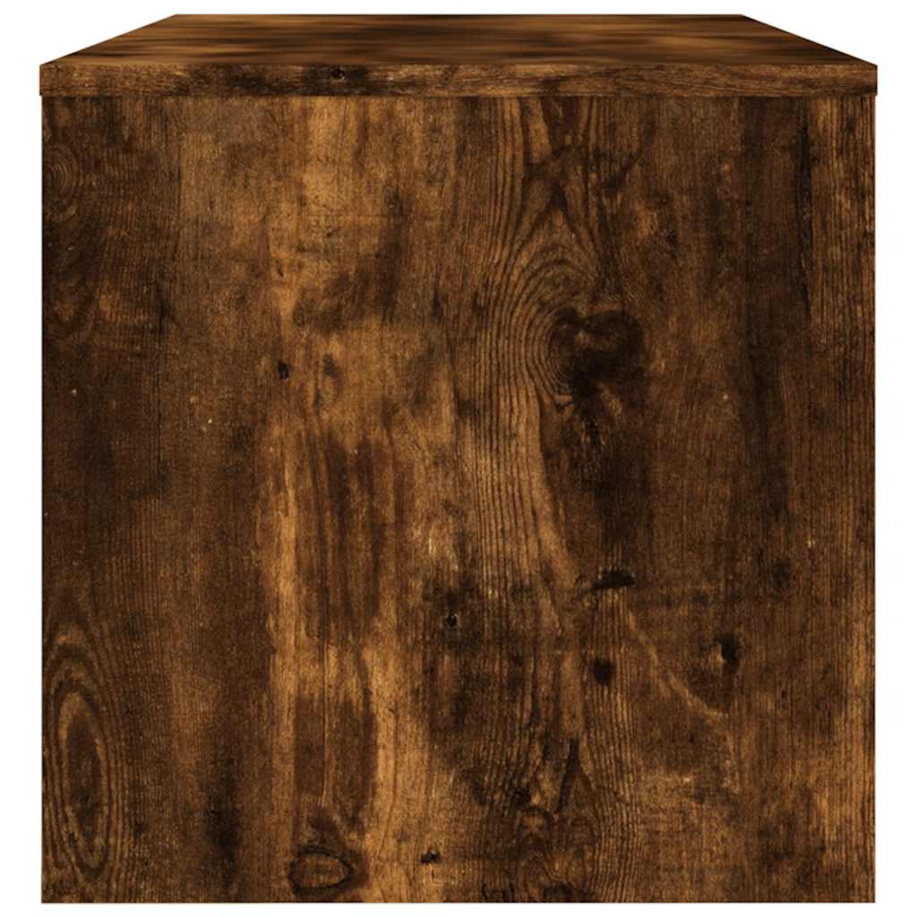 TV cabinet, smoky oak, 120x34x37cm, engineered wood
