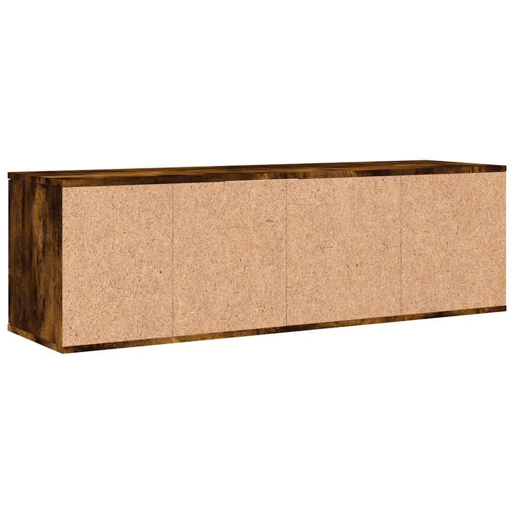 TV cabinet, smoky oak, 120x34x37cm, engineered wood