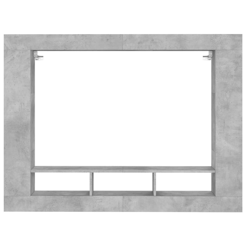 TV cabinet, concrete grey, 152x22x113cm, wood
