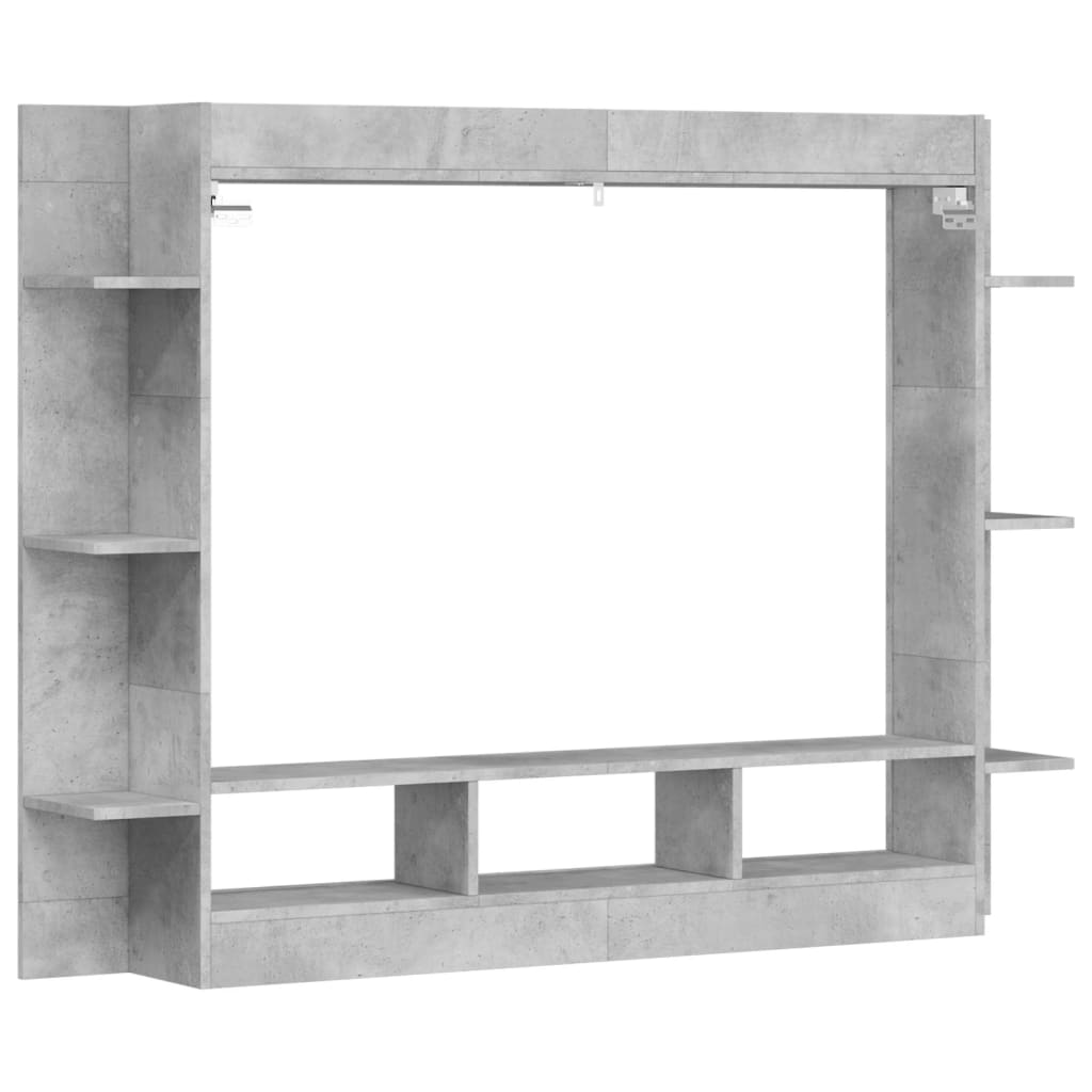 TV cabinet, concrete grey, 152x22x113cm, wood