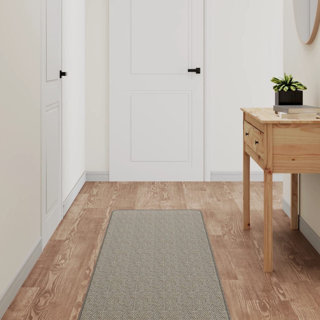 Paklājs-caminsh, taupe krāsa, 50x250cm, sizala imitācija