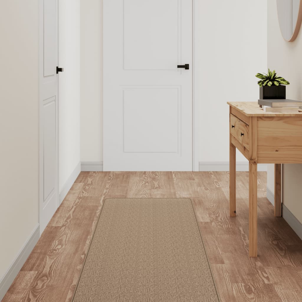 Runner rug, sand, 50x250cm, sisal imitation