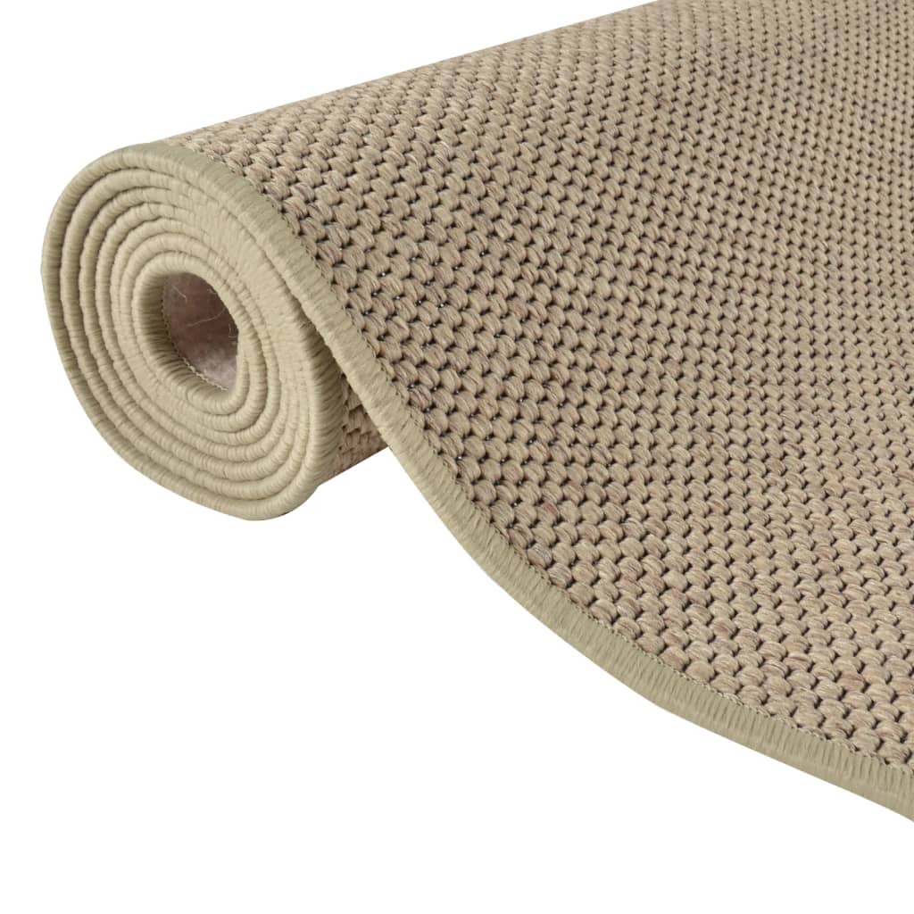 Carpet runner, sand, 50x300cm, sisal imitation