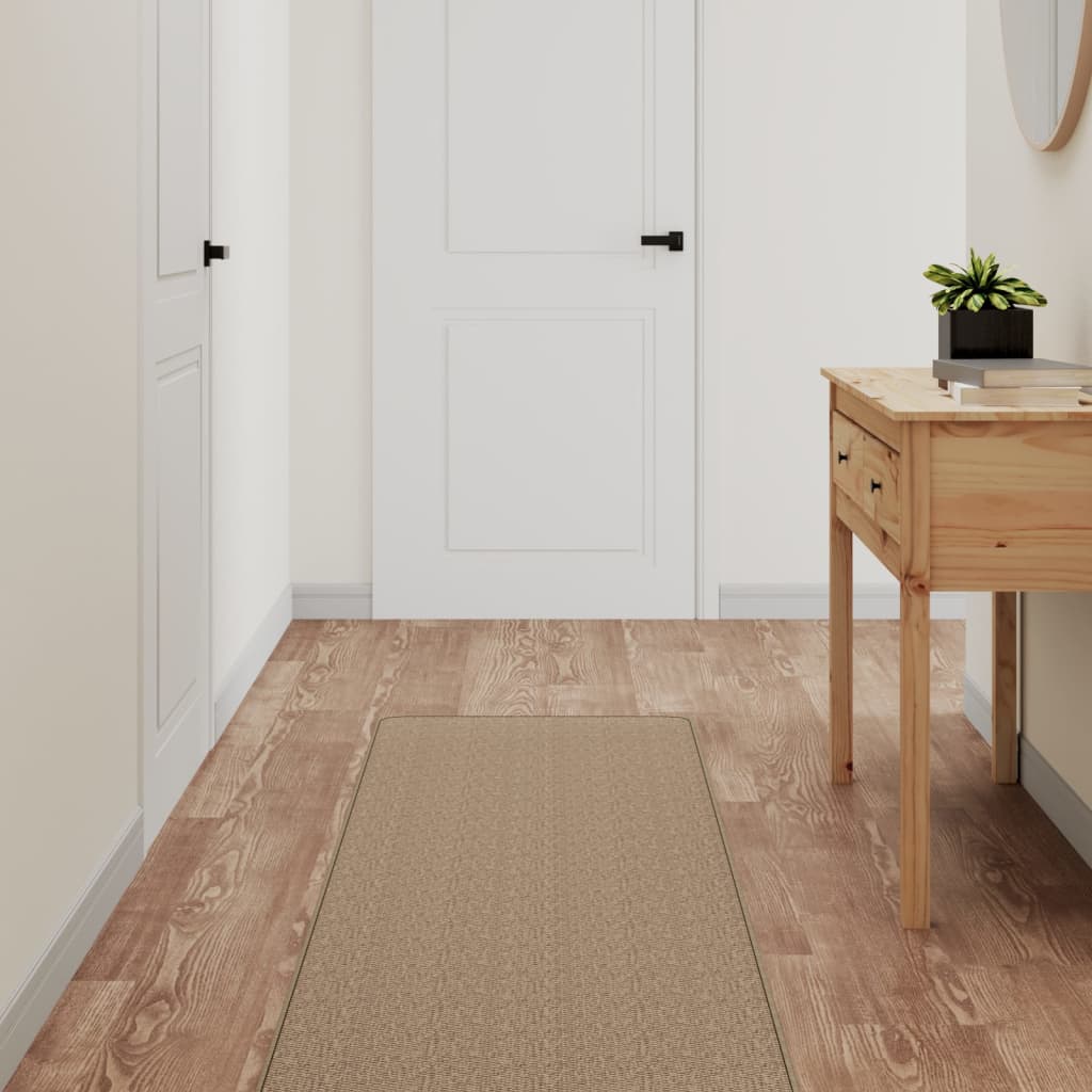 Carpet runner, sand, 50x300cm, sisal imitation