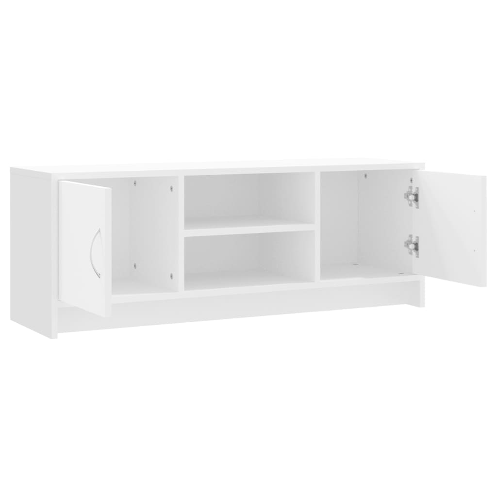 TV cabinet, white, 102x30x37.5cm, engineered wood