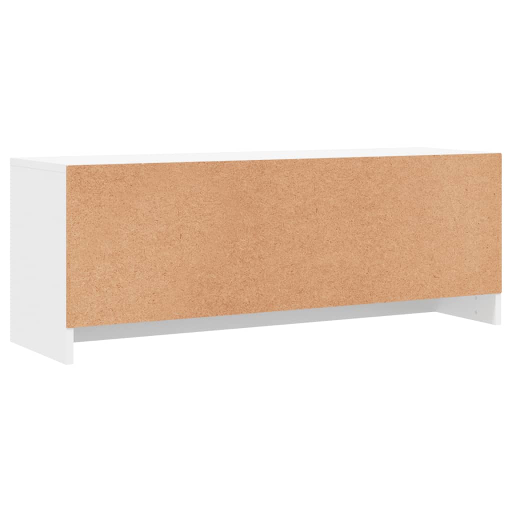 TV cabinet, white, 102x30x37.5cm, engineered wood