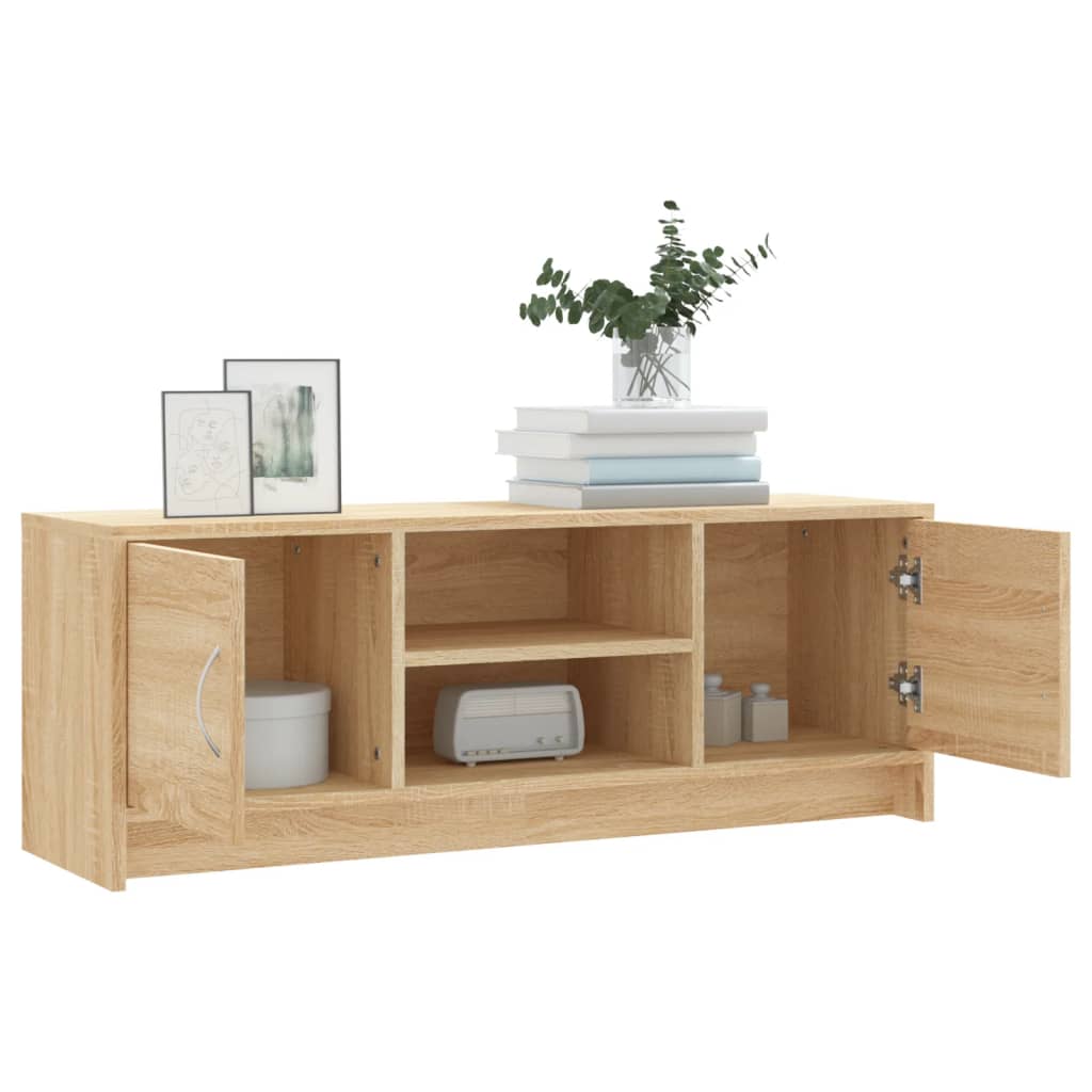 TV cabinet, oak, 102x30x37.5cm, finished wood