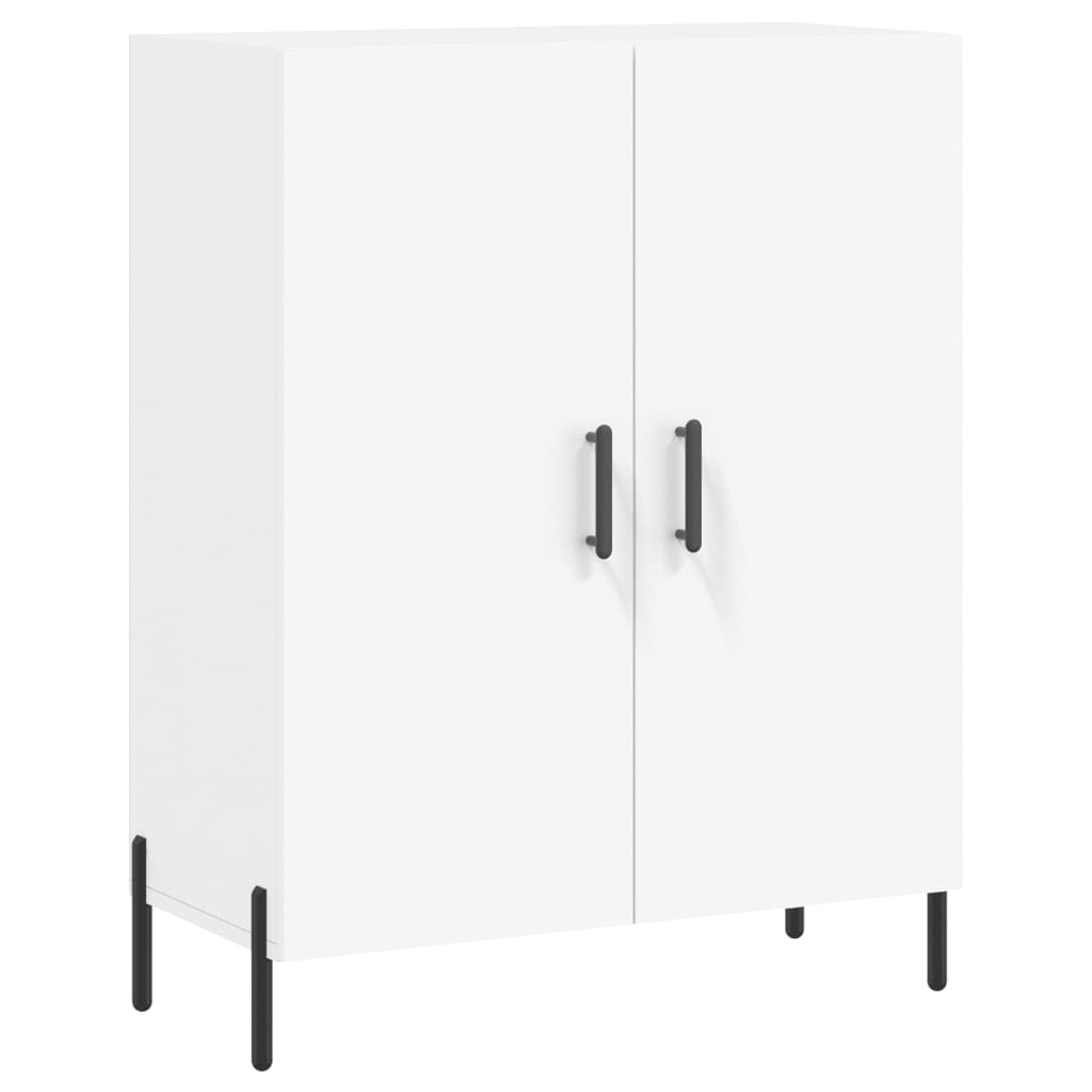 Chest of drawers, white, 69.5x34x180cm, engineered wood