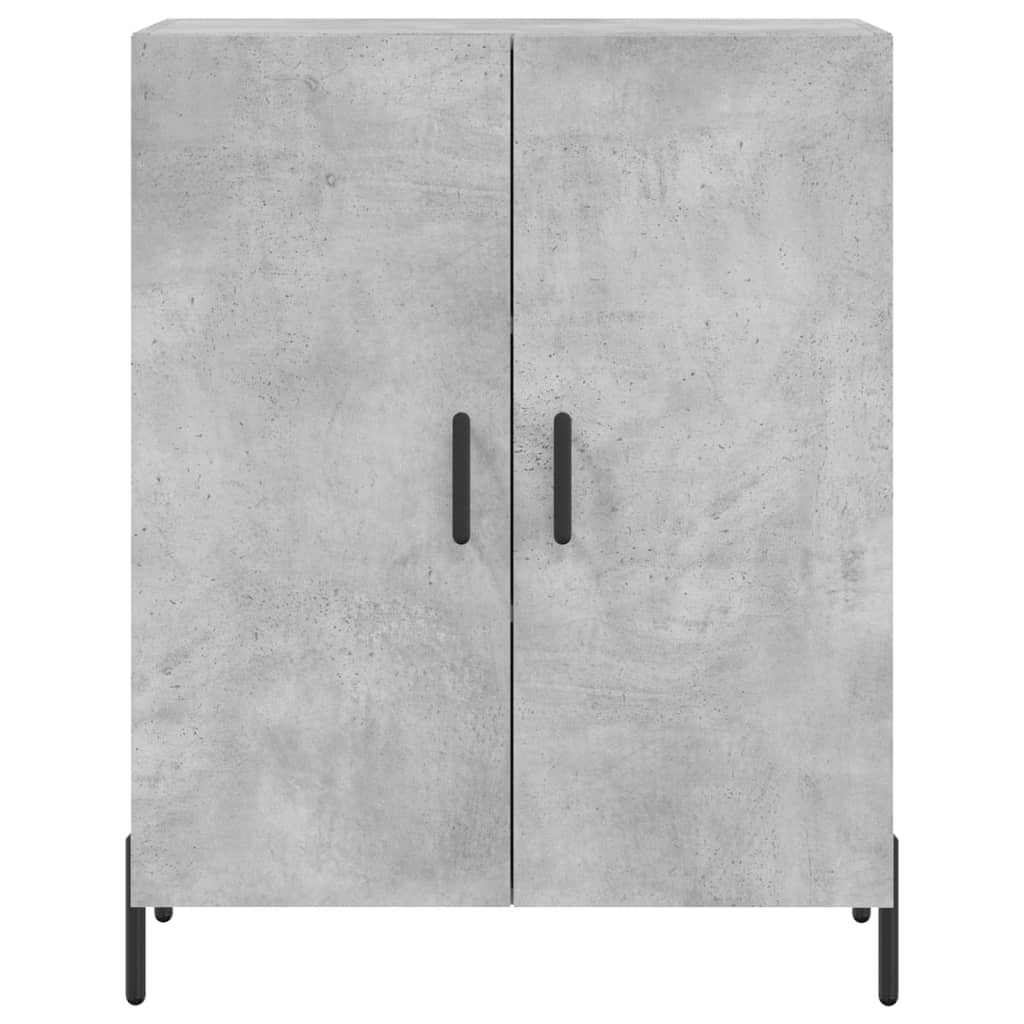 Kumode, betona pelēka, 69,5x34x180cm, apstrādāta koksne