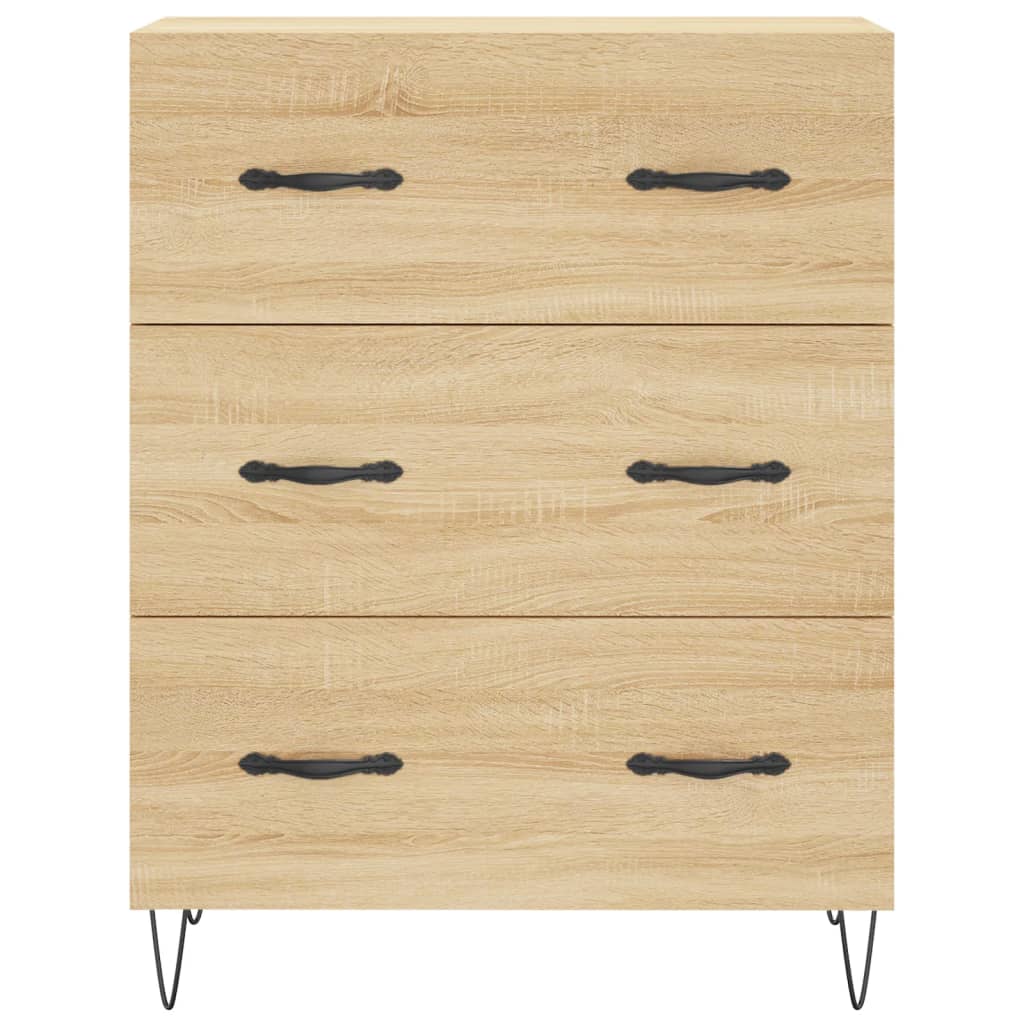 Kumode, sonomas ozolkoka krāsā, 69,5x34x180cm, apstrādāta koksne