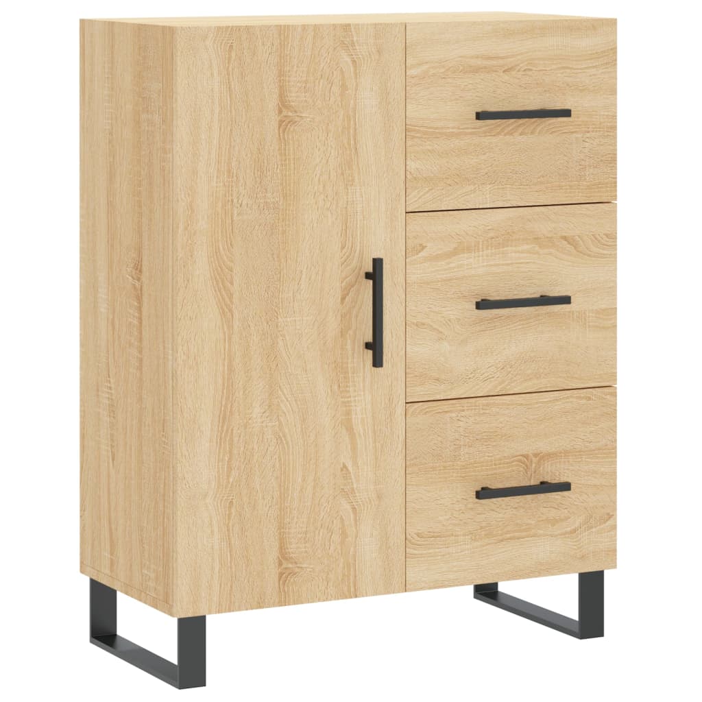 Chest of drawers, Sonoma oak, 69.5x34x180cm, engineered wood