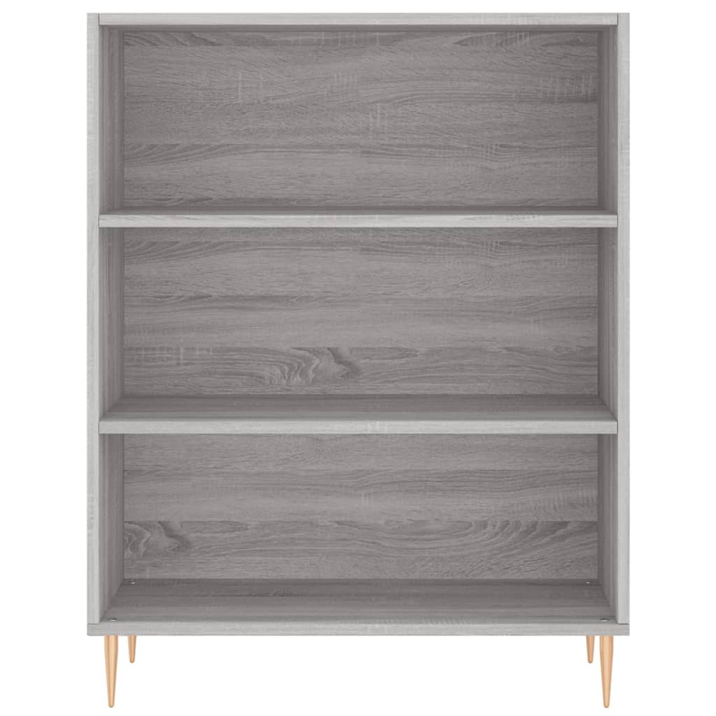 Chest of drawers, gray oak, 69.5x32.5x180cm, engineered wood