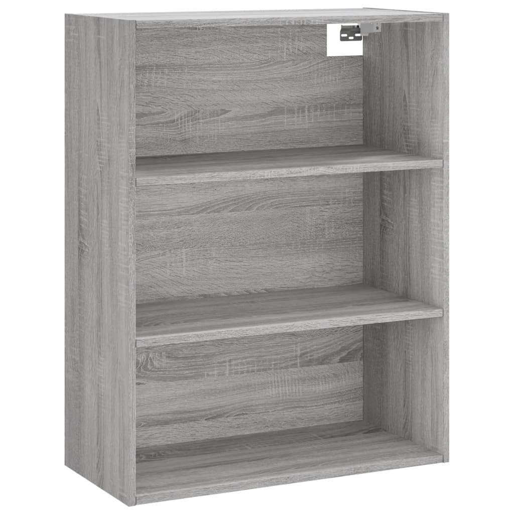 Chest of drawers, gray oak, 69.5x32.5x180cm, engineered wood