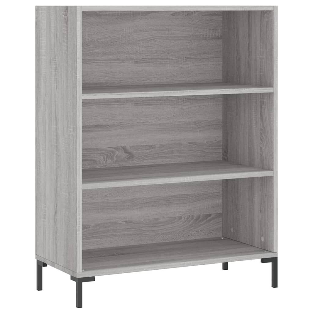 Chest of drawers, gray oak, 69.5x32.5x180cm, engineered wood