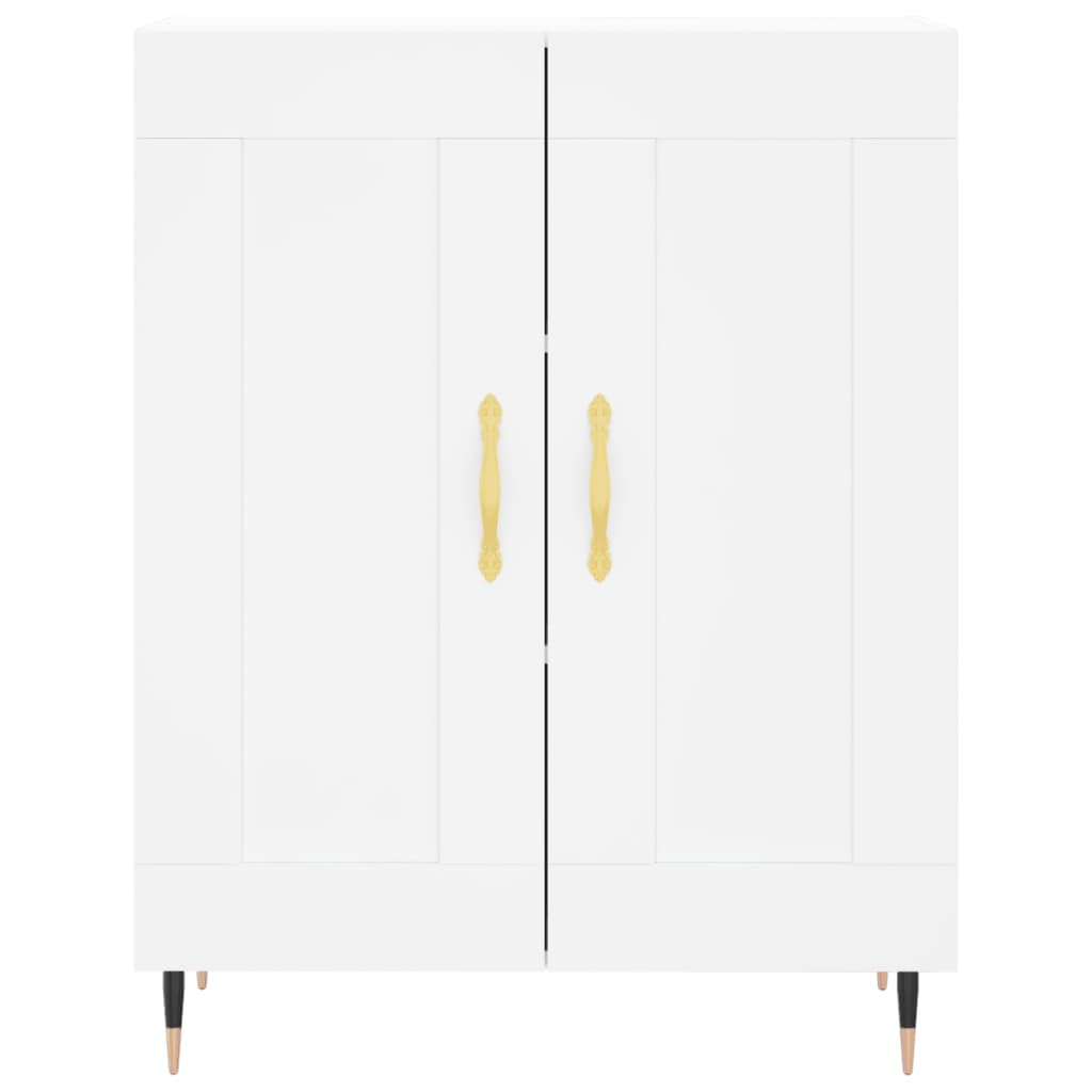 Komoda, baltos spalvos, 69,5x34x180cm, apdirbta mediena