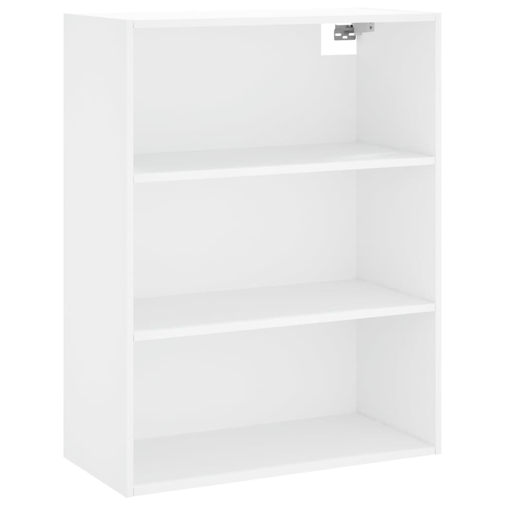 Chest of drawers, white, 69.5x34x180cm, engineered wood