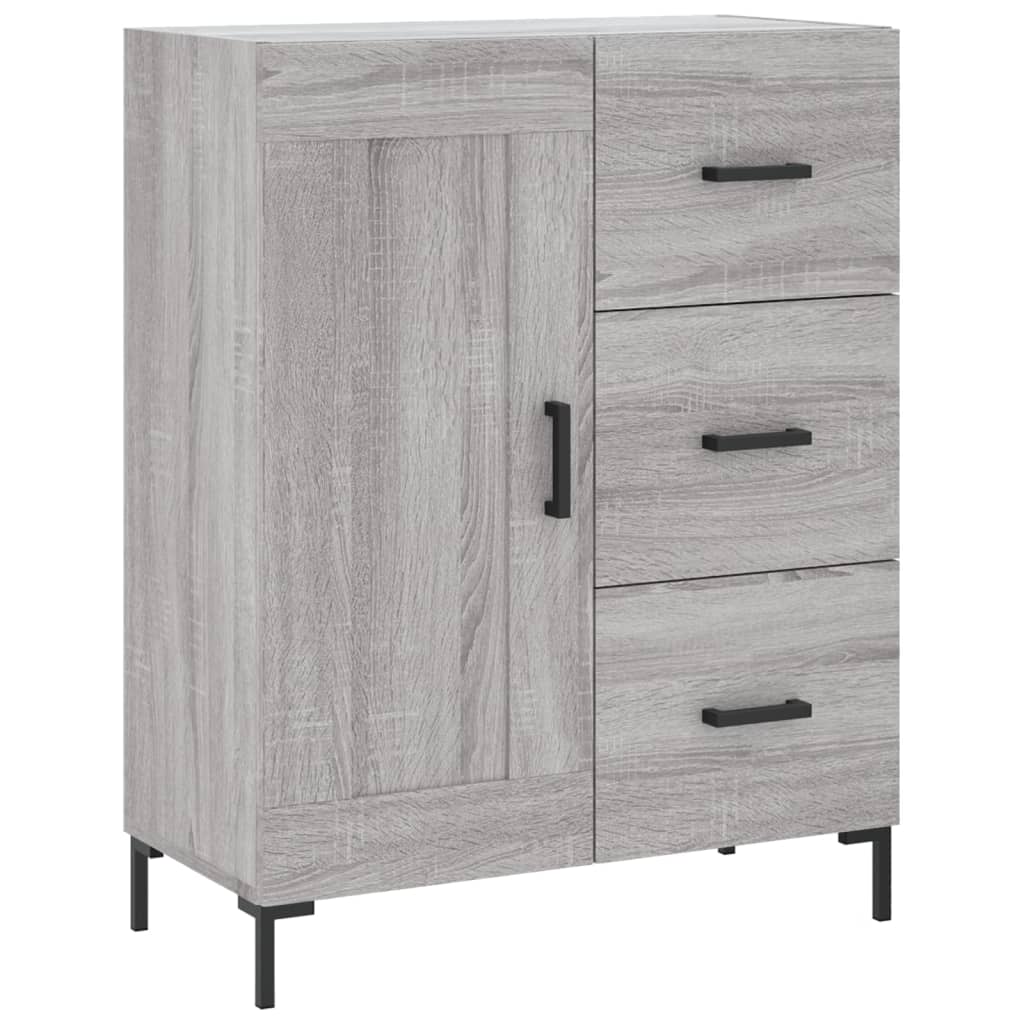 Kumode, pelēka ozolkoka krāsa, 69,5x34x180cm, apstrādāta koksne