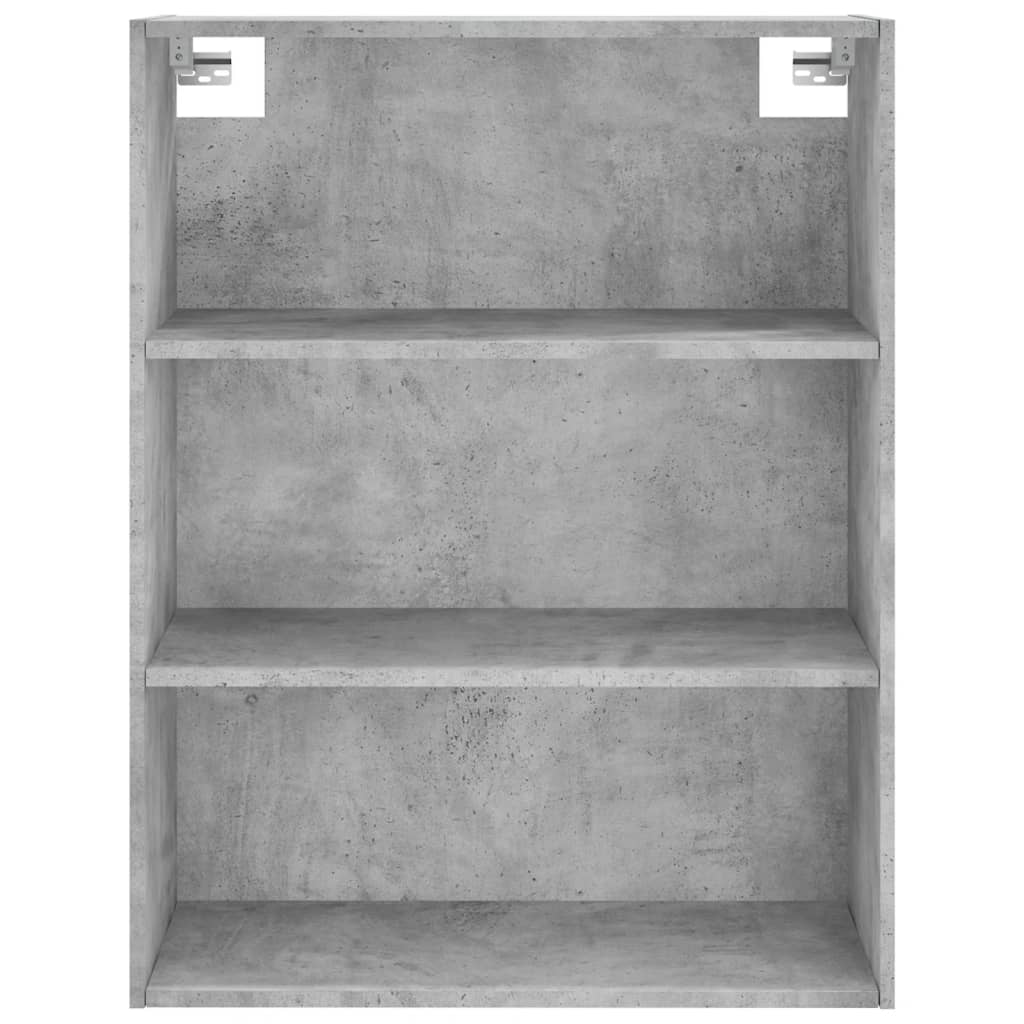 Chest of drawers, concrete grey, 69.5x34x180cm, engineered wood