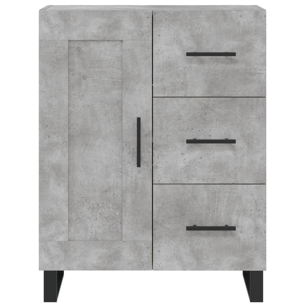 Komoda, betono pilkos spalvos, 69,5x34x180cm, apdirbta mediena