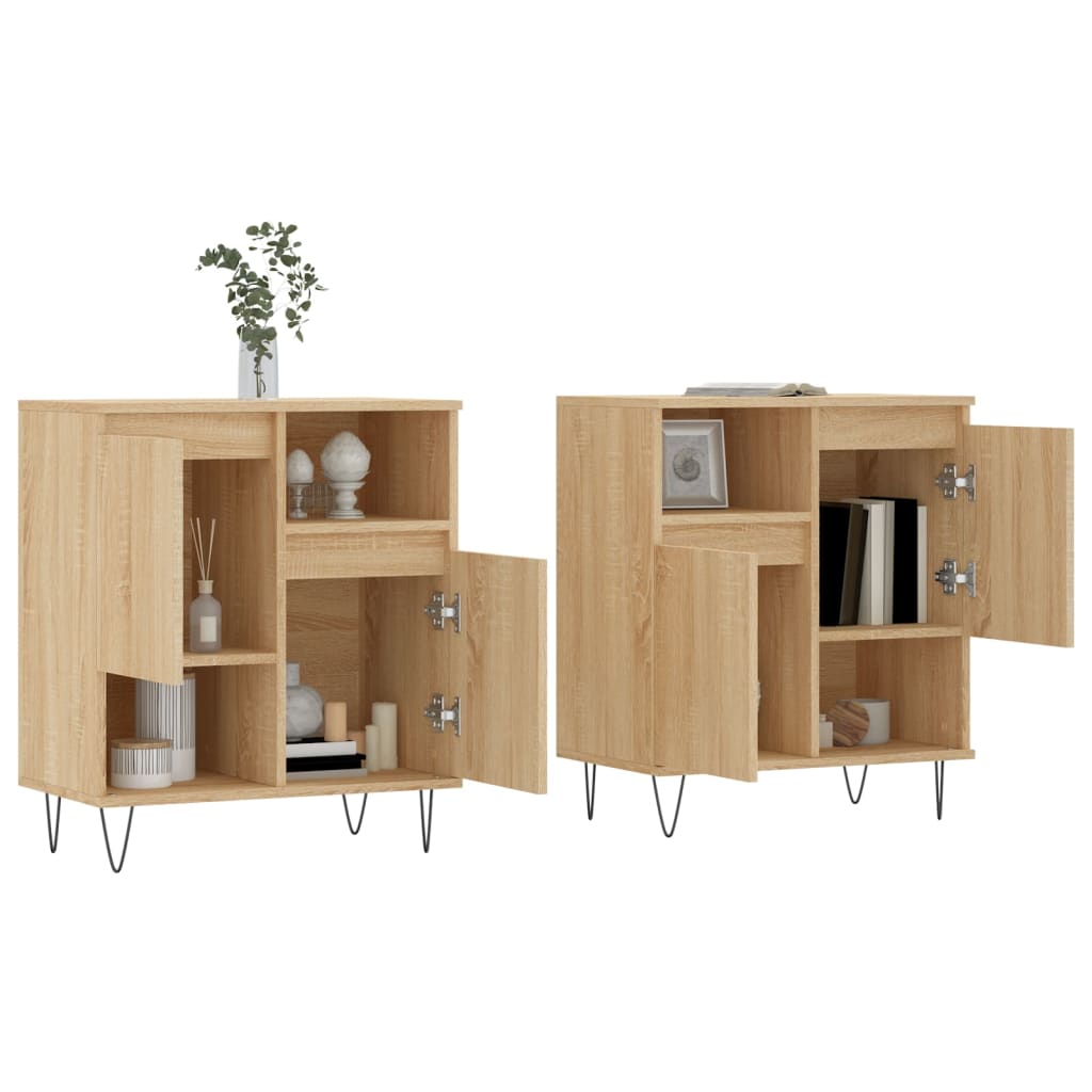 Sideboards, 2 pcs., Sonoma oak, engineered wood