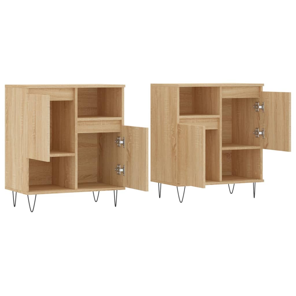 Sideboards, 2 pcs., Sonoma oak, engineered wood