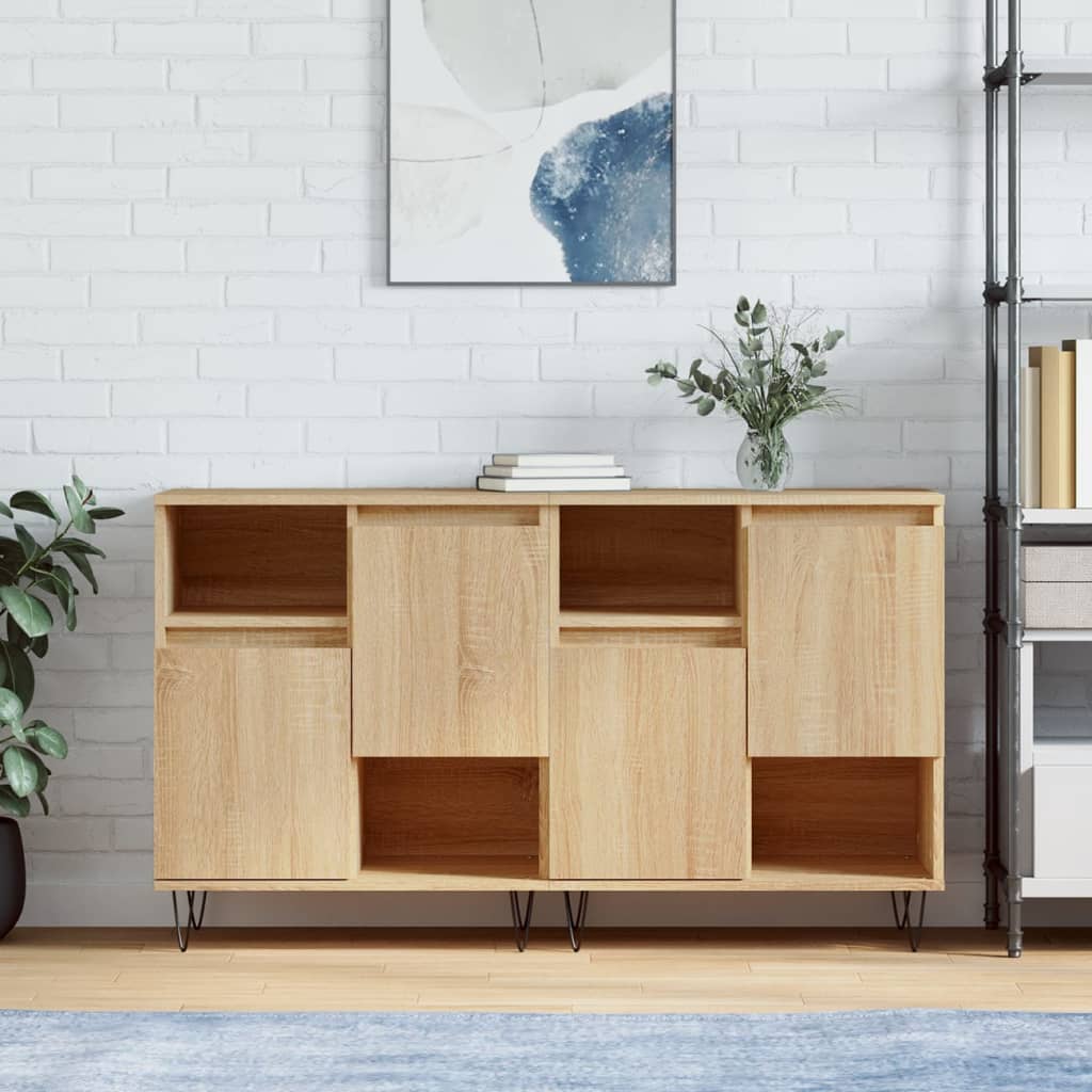 Sideboards, 2 pcs., Sonoma oak, engineered wood