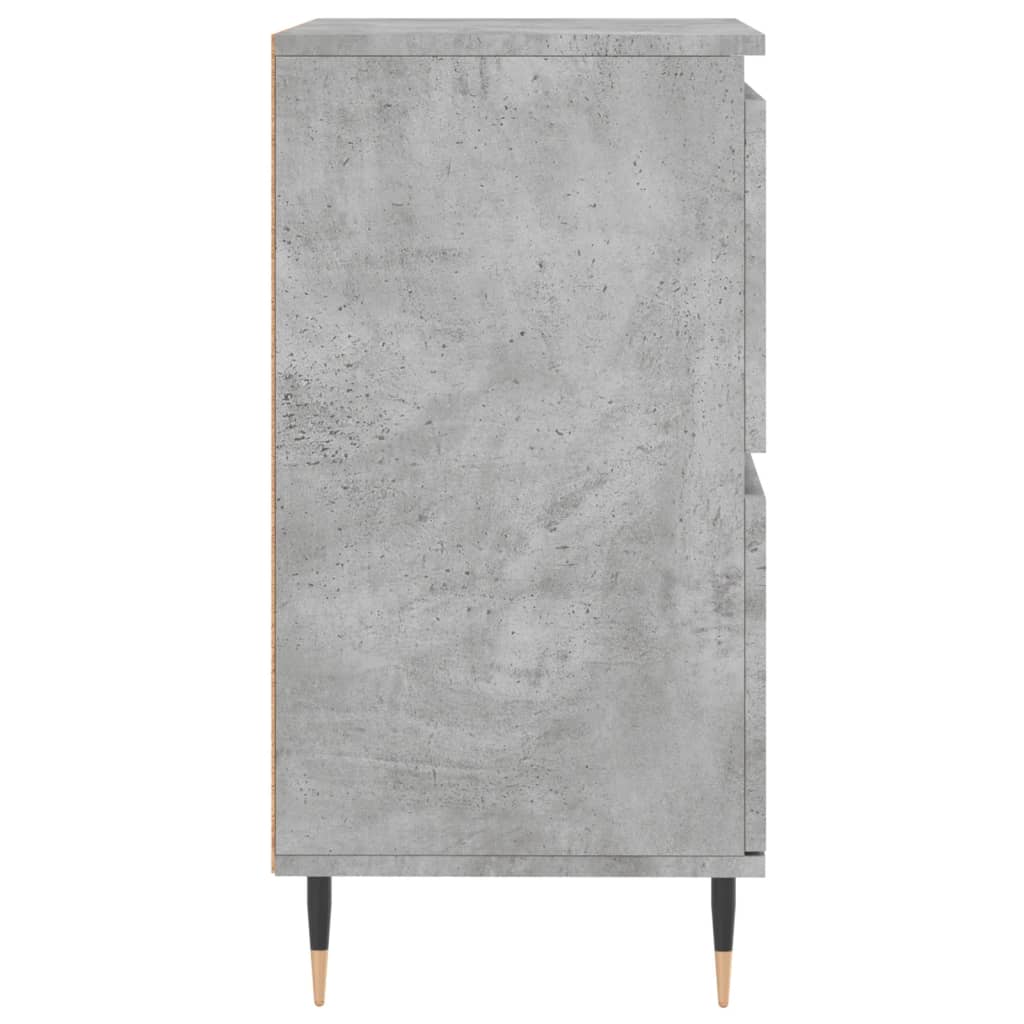 Sideboards, 3 pcs, concrete grey, engineered wood