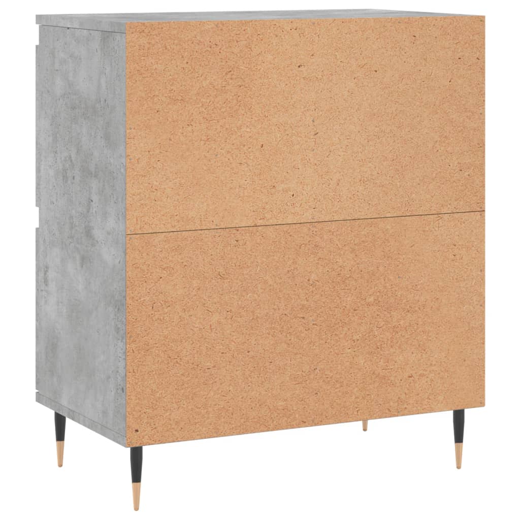 Sideboards, 3 pcs, concrete grey, engineered wood