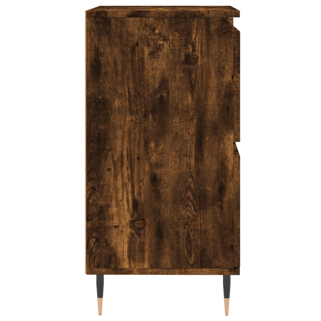 Side cabinets, 3 pcs., smoky oak, engineered wood