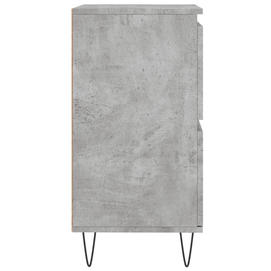 Sideboards, 3 pcs, concrete grey, engineered wood