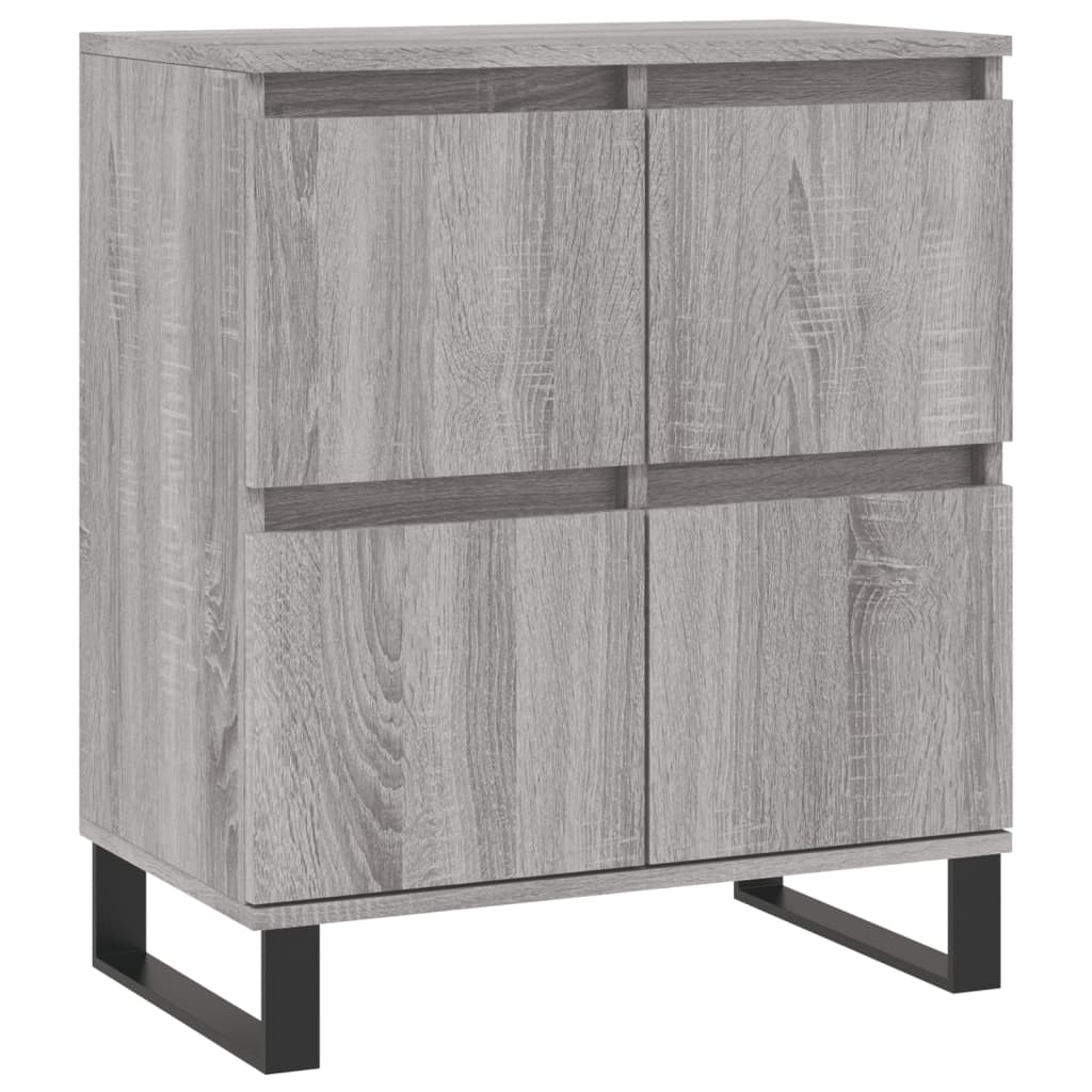 Sideboards, 3 pcs., grey oak, engineered wood