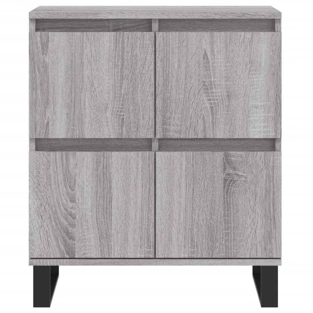 Sideboards, 3 pcs., grey oak, engineered wood