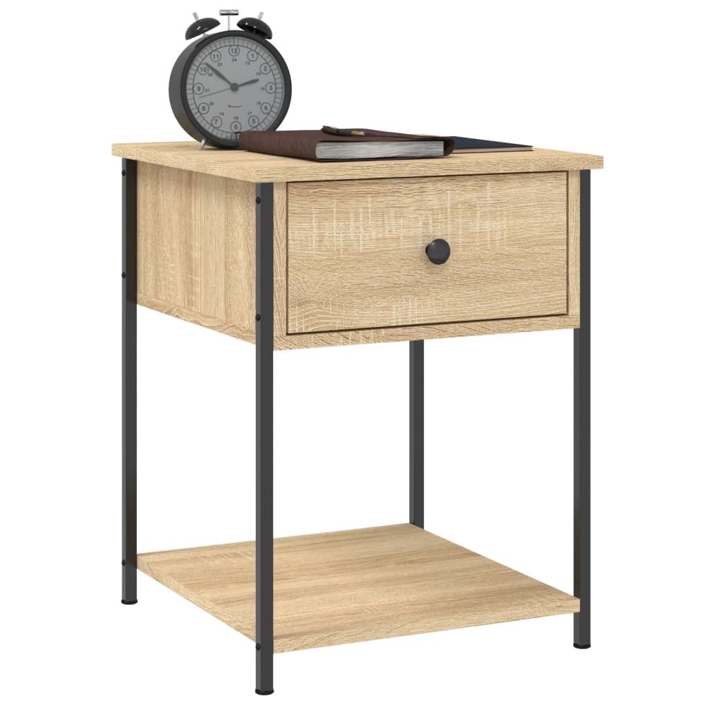 Bedside tables, 2 pcs., Sonoma oak, 44x45x58cm, wood