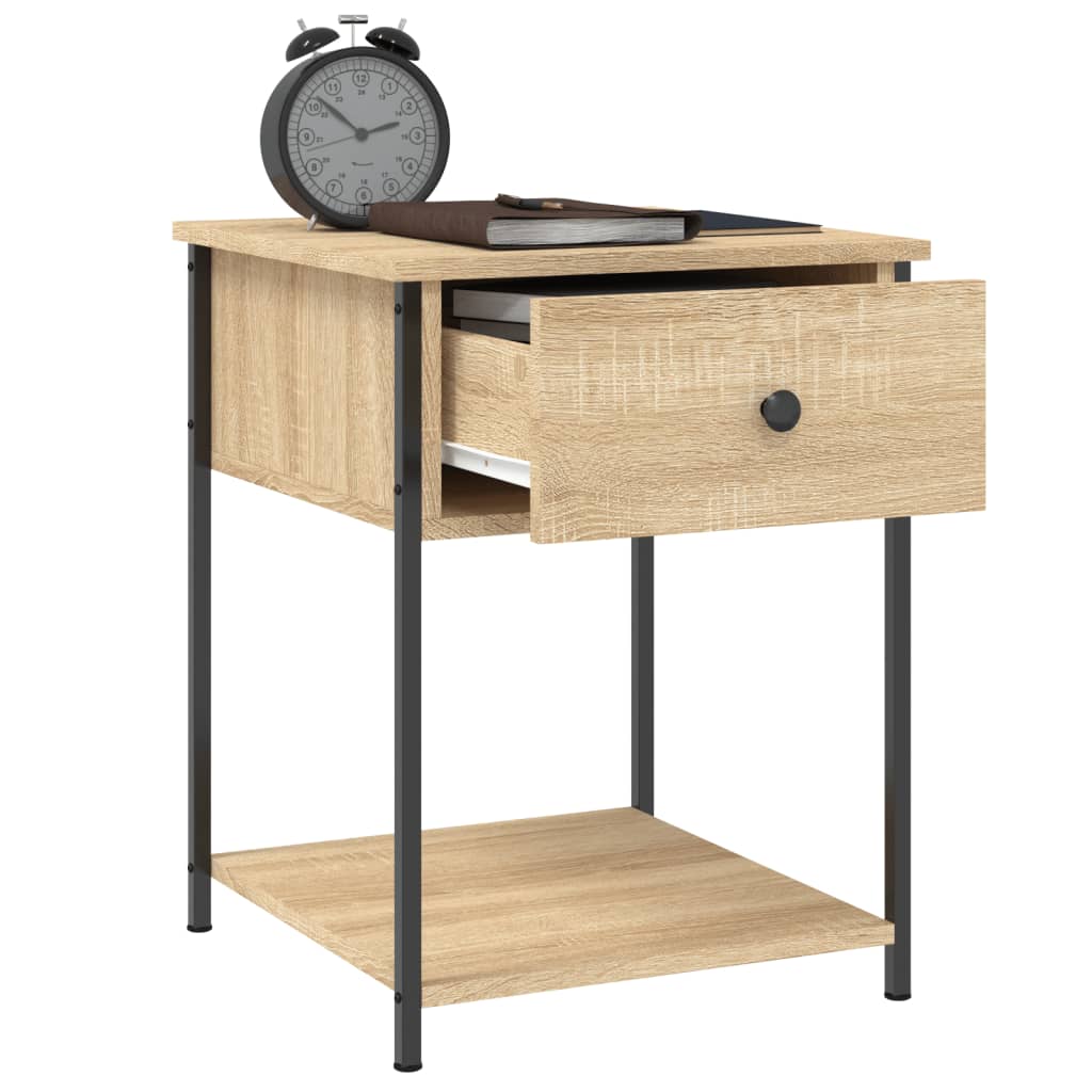 Bedside tables, 2 pcs., Sonoma oak, 44x45x58cm, wood