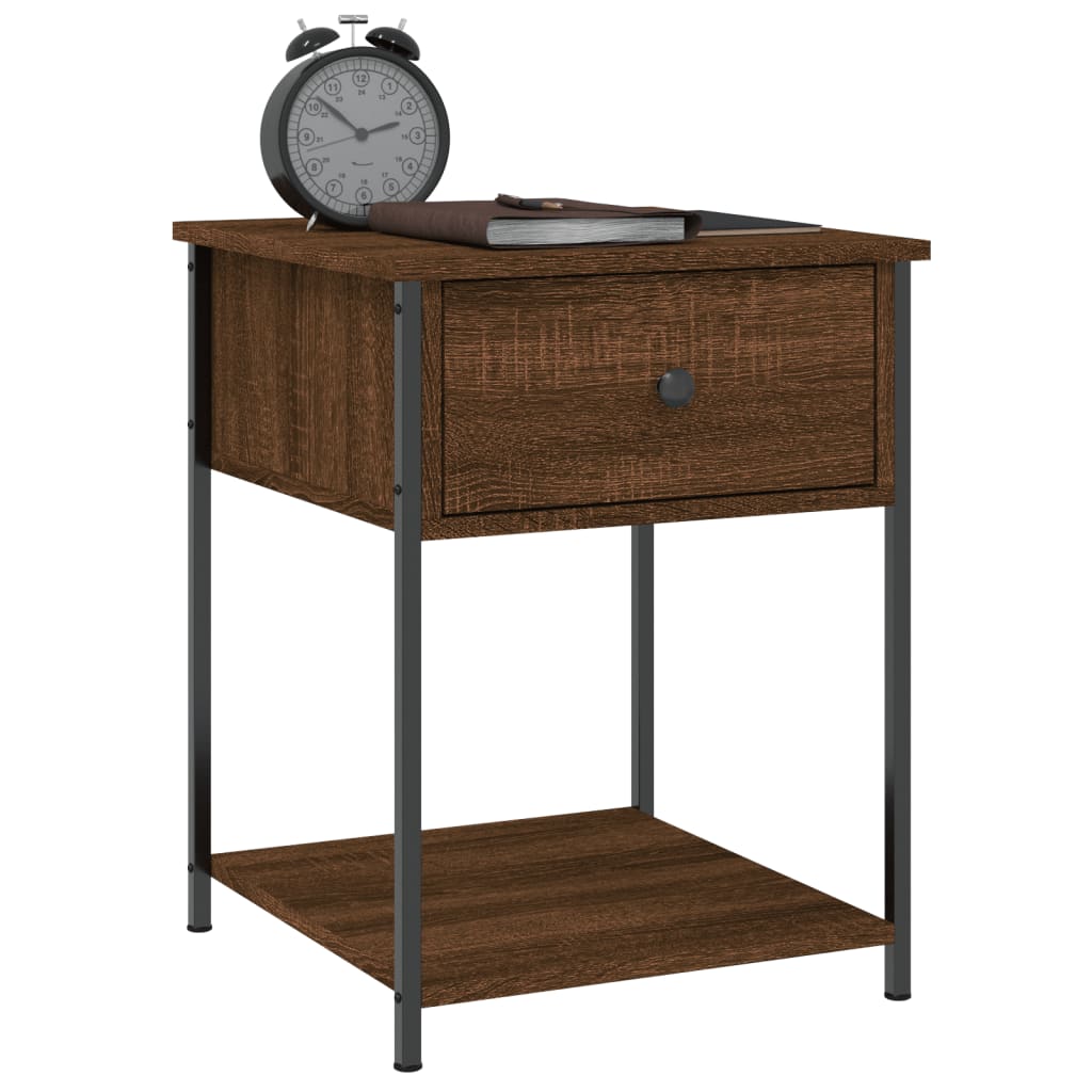 Bedside tables, 2 pcs., brown oak, 44x45x58cm, wood