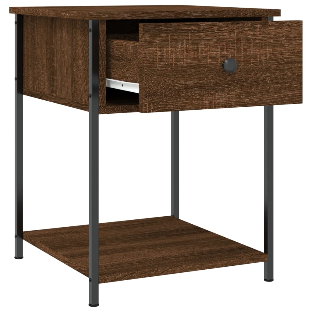 Bedside tables, 2 pcs., brown oak, 44x45x58cm, wood