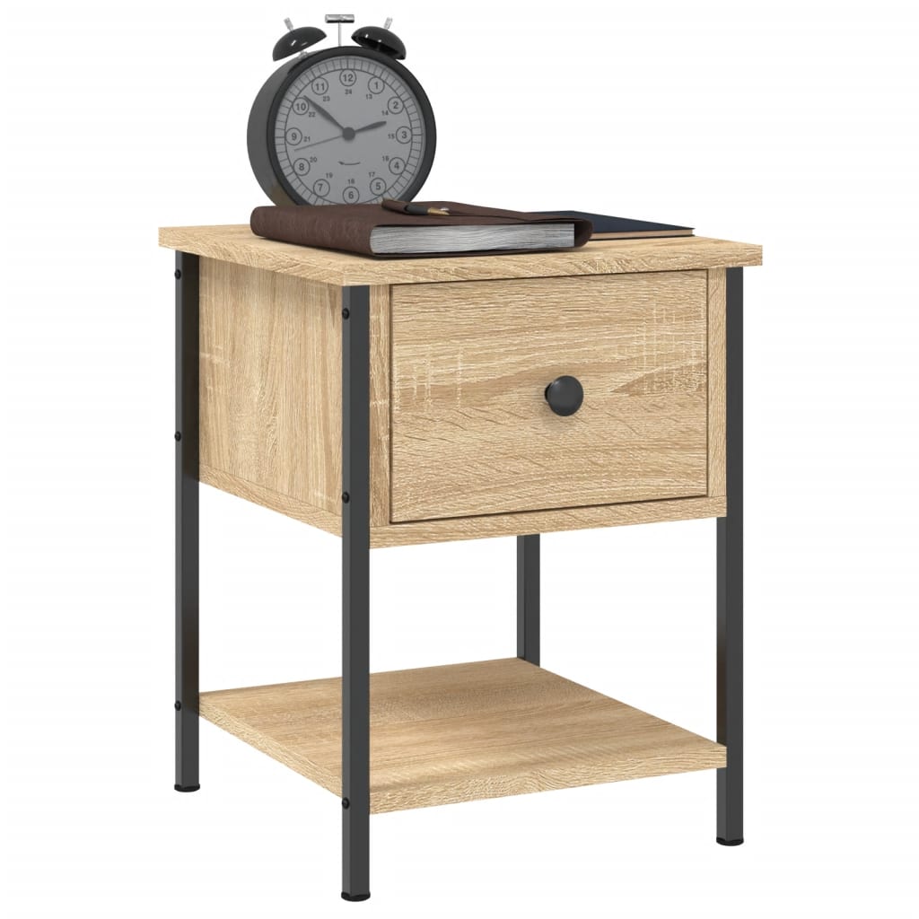 Bedside tables, 2 pcs, oak, 34x35.5x45cm, wood